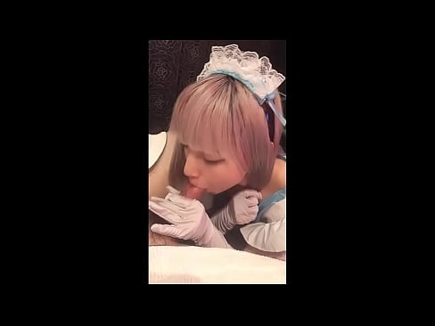 ❤️ Японский идол [mayuka], костюм французской горничной, часть 1, минет и дрочка с лосьоном Видео ебли у нас ☑